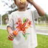 Lilium flower art T-shirt