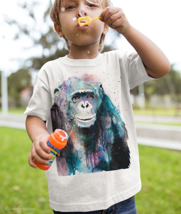 Chimp Chimpanzee art T-shirt