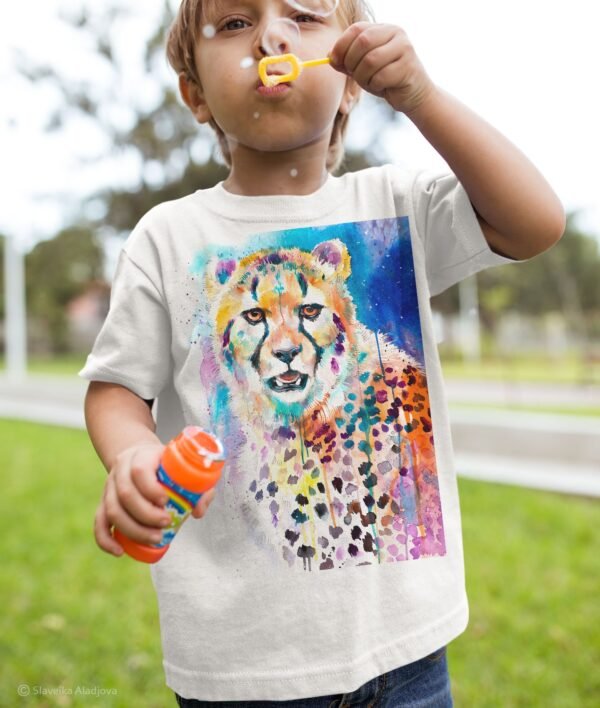 Cheetah art T-shirt