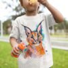 Caracal art T-shirt