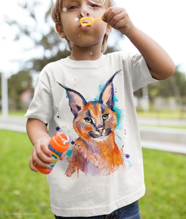 Caracal art T-shirt