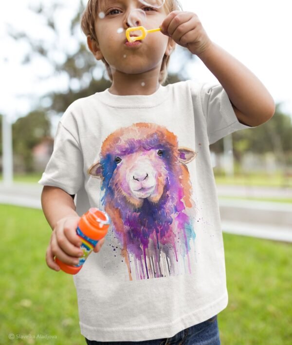Colorful Sheep art T-shirt