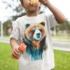 Grizzly bear art T-shirt