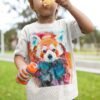 Red Panda art T-shirt
