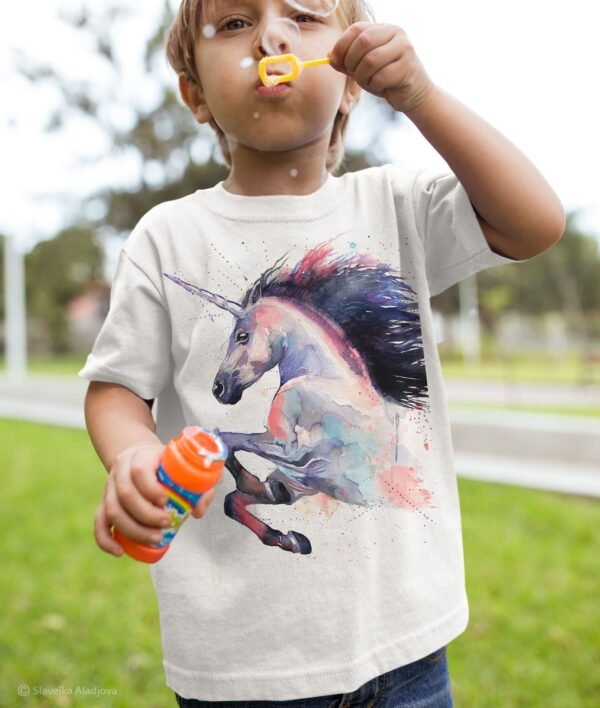 Pink Unicorn art T-shirt