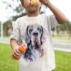 Blue Great Dane art T-shirt