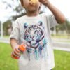 White Tiger art T-shirt