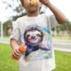 Three-toed sloth art T-shirt Three-toed sloth art T-shirt