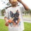 German Shepherd North art T-shirt