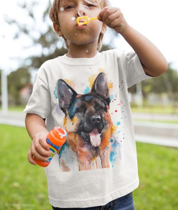 German Shepherd North art T-shirt