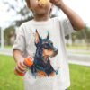 Doberman art T-shirt