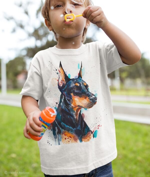 Doberman art T-shirt