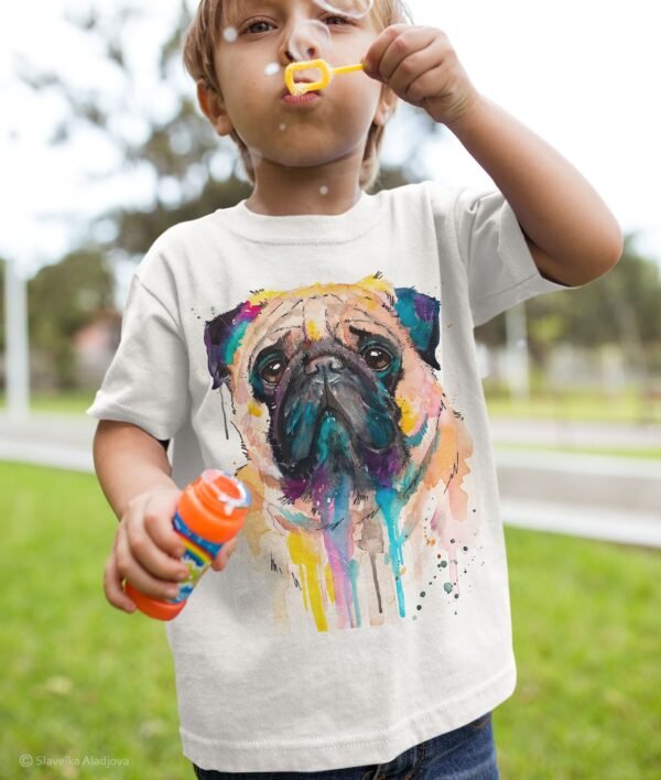 Pug art T-shirt