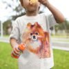 Pomeranian art T-shirt