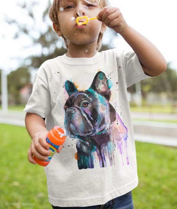 French Bulldog art T-shirt