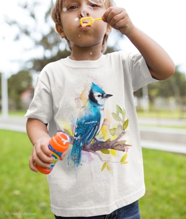 Blue Jay art T-shirt