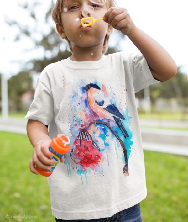 Bullfinch art T-shirt