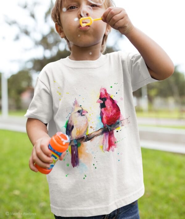 Cardinal Birds art T-shirt