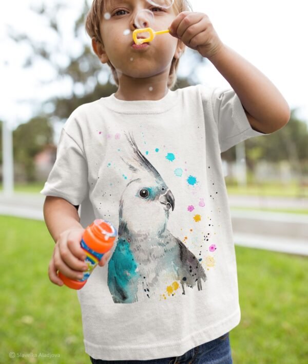 Cockatiel parrot art T-shirt