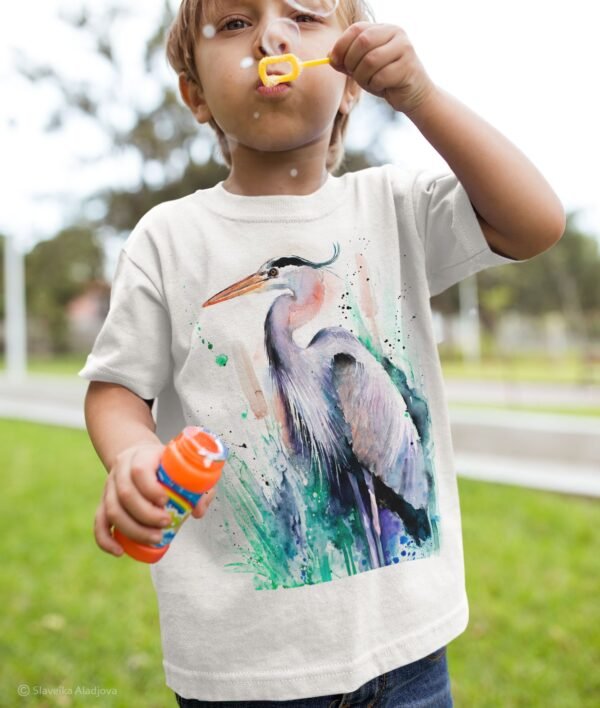 Great blue heron art T-shirt