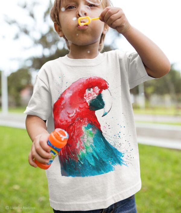Green-winged macaw art T-shirt