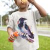 Hooded crow art T-shirt