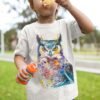 Horned Owl art T-shirt