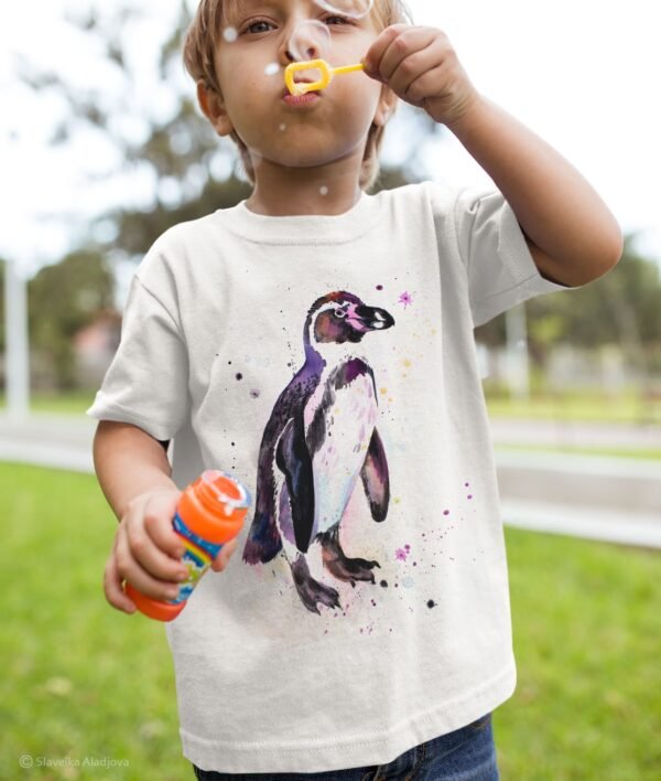Humboldt penguin art T-shirt