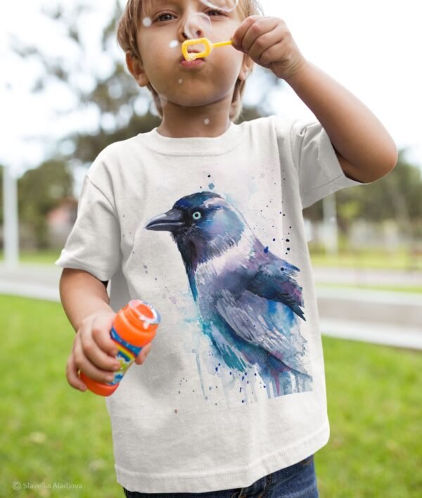 Jackdaw art T-shirt