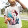 Lesser flamingo art T-shirt