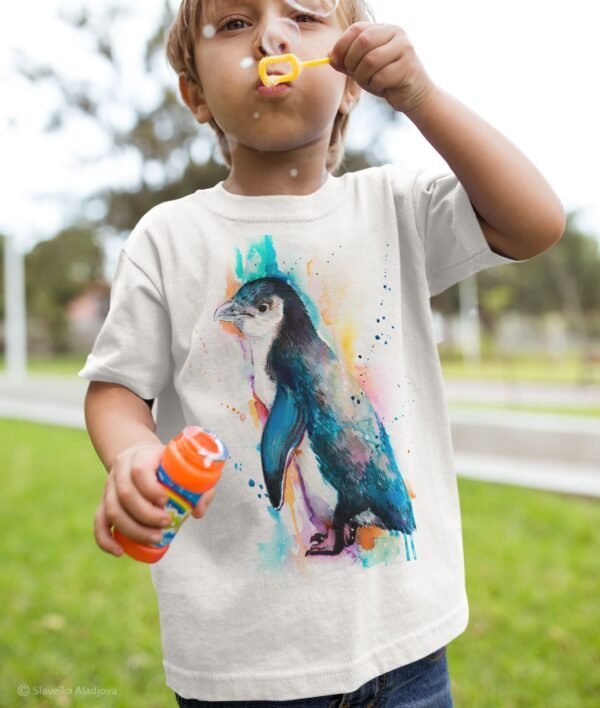 Little Blue Penguin art T-shirt