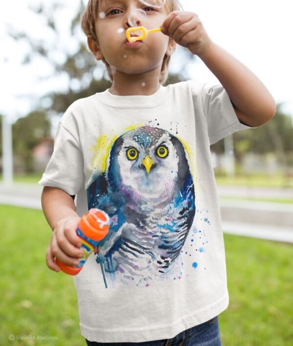 Northern hawk-owl art T-shirt