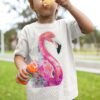Pink Flamingo art T-shirt