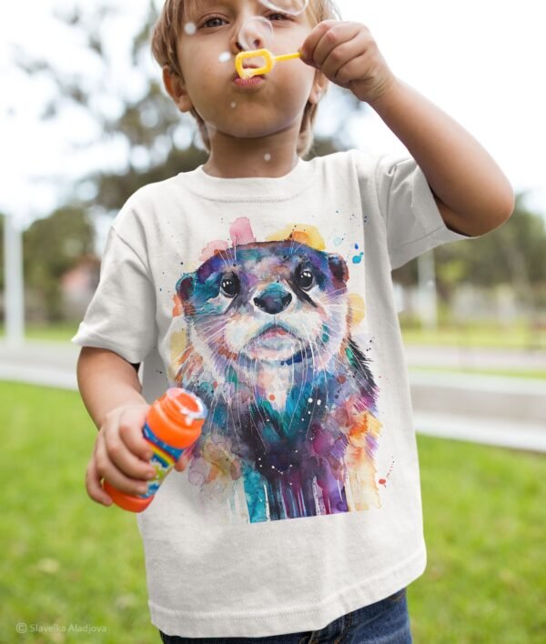Otter art T-shirt