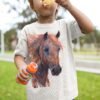 Brown Arabian horse art T-shirt