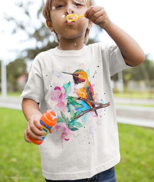 Rufous hummingbird art T-shirt