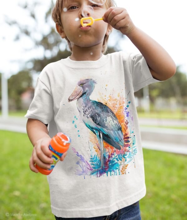 Shoebill art T-shirt