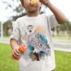 Snowy Owl art T-shirt