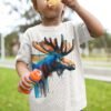 Moose art T-shirt