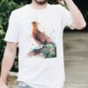 Red grouse art T-shirt