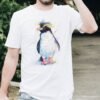 Rockhopper penguin art T-shirt