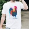Rooster Colorful art T-shirt