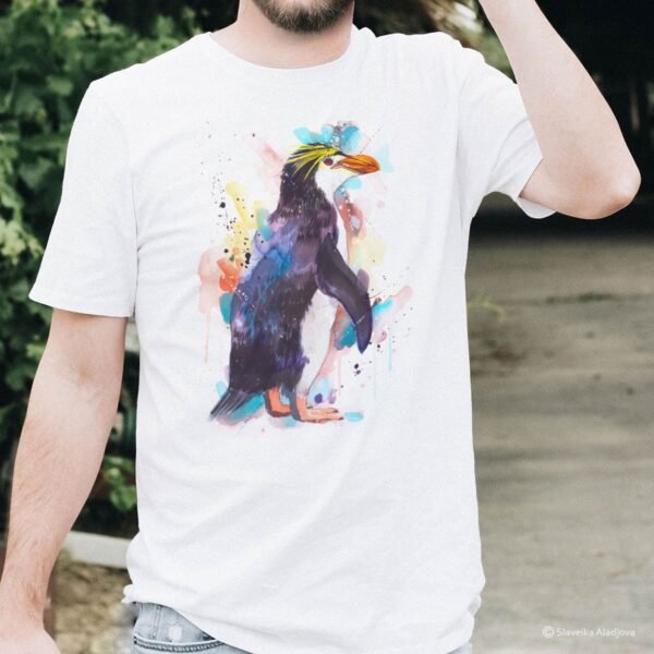Royal penguin art T-shirt