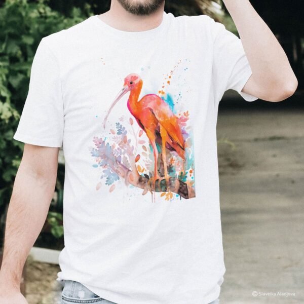 Scarlet Ibis art T-shirt
