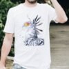 Secretary bird art T-shirt