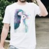 White Peacock art T-shirt