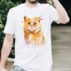 Cat art T-shirt