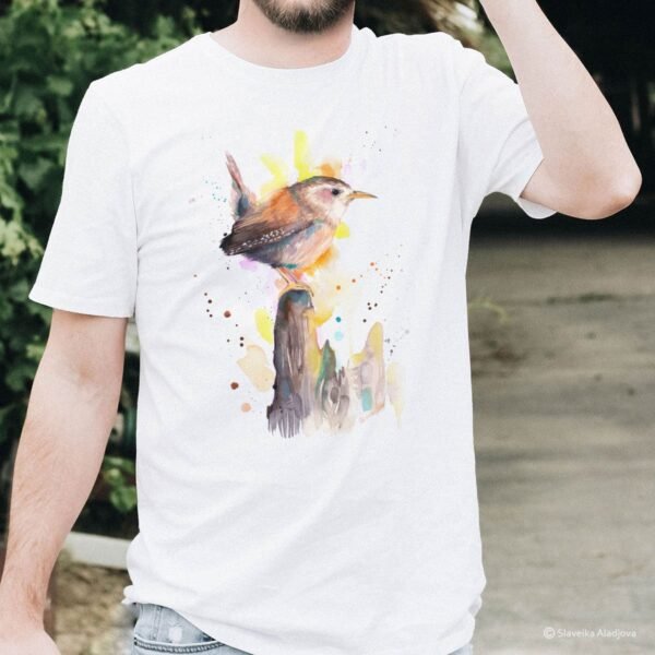 Wren art T-shirt