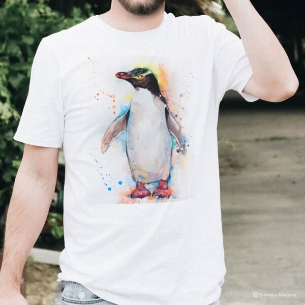 Yellow-eyed Penguin art T-shirt