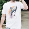 Wolf girl art T-shirt